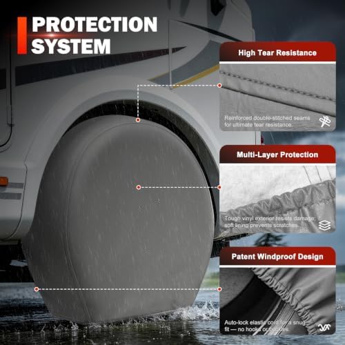 Explore Land Tire Covers 2 Pack Fit Tire Diameters 35-38.75 inch - Image 2