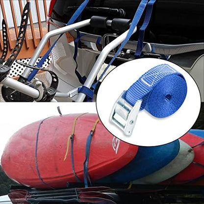Cartman 1" x 12' Lashing Straps Up To 600lbs, 4pk Blue - Image 6