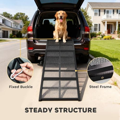 PawHut Dog Ramp for Car 75" x 20" Large Folding Pet Ramp for Large Dogs - Image 7