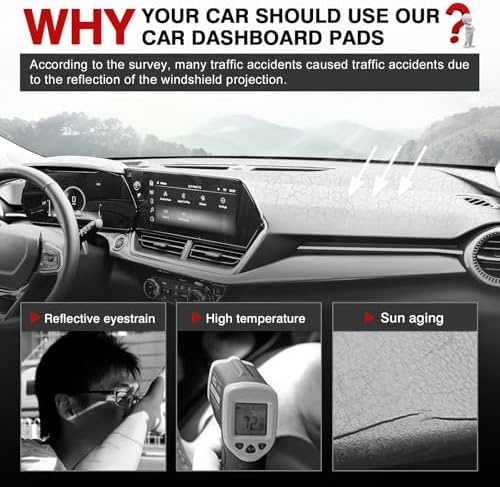 Autorder Dashboard Cover Mat for 2024 2025 2026 Chevy/Chevrolet Trax - Image 2