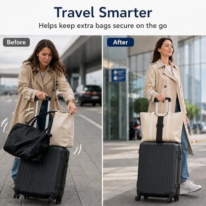 3PCS Elastic Luggage Straps for Suitcases, Strong Adjustable Luggage Connector - Image 6