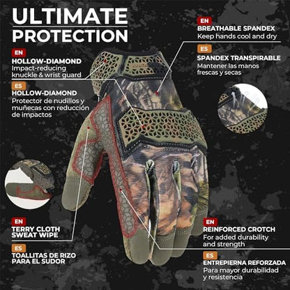 HANDLANDY Work Gloves for Men & Women, Utility Mechanic Working Gloves Touch - Image 2