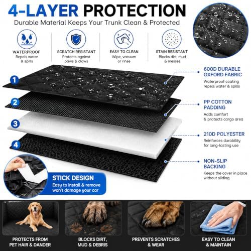 SUV Cargo Liner for Dogs for Subaru Forester 2025 2026, Pet Cargo Cover for SUV - Image 4