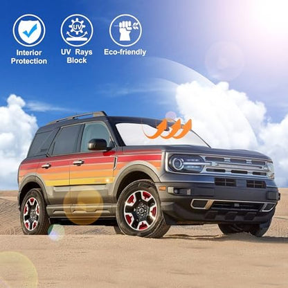 Windshield Sun Shade for 2021-2026 Ford Bronco Sport Accessories - Image 6