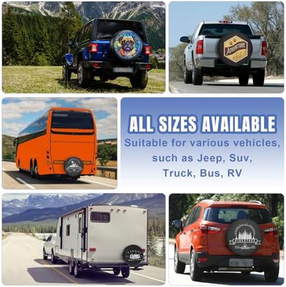 KAINSY Custom Spare Tire Cover, Personalized Wheel Tire Cover - Image 4