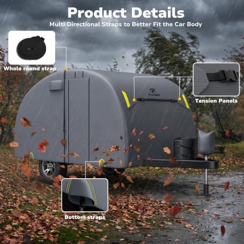 RV Cover for R Pod, Fonzier RV Cover for Teardrop Camper - Image 5