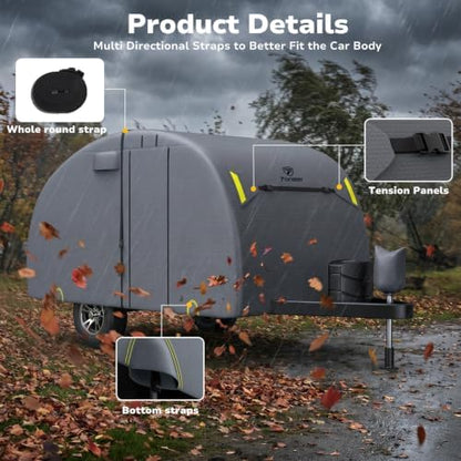 RV Cover for R Pod, Fonzier RV Cover for Teardrop Camper - Image 4