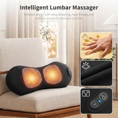 CHANCEE Cordless Electric 3 in 1 Lumbar Support Pillow - Image 3
