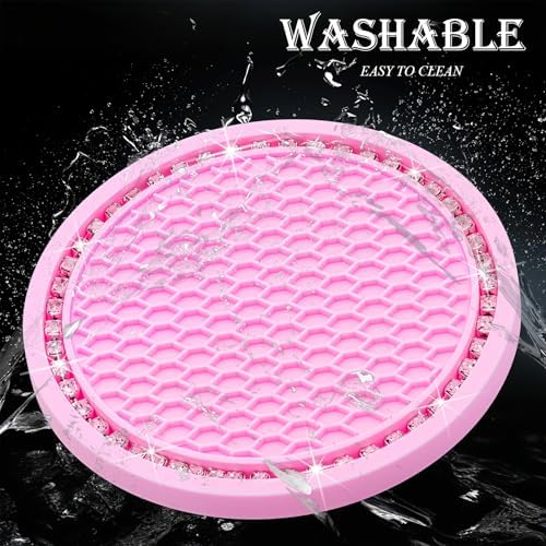 2PCS Bling Cup Holder Coaster, 2.75 Inch Auto Car Cup Holder Insert Coasters - Image 5