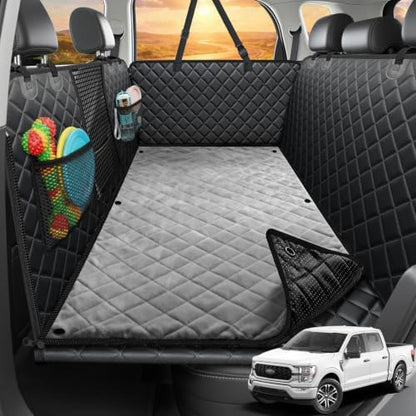 URPOWER Back Seat Extender for Dogs, Large Hard Bottom Dog Car Seat Cover by URPOWER