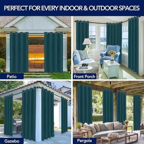 PureFit Outdoor Curtains for Patio Waterproof Weatherproof Outside Curtains - Image 5