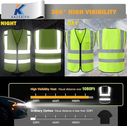 Hi Vis Reflective Safety Vest for Men Women - Image 5