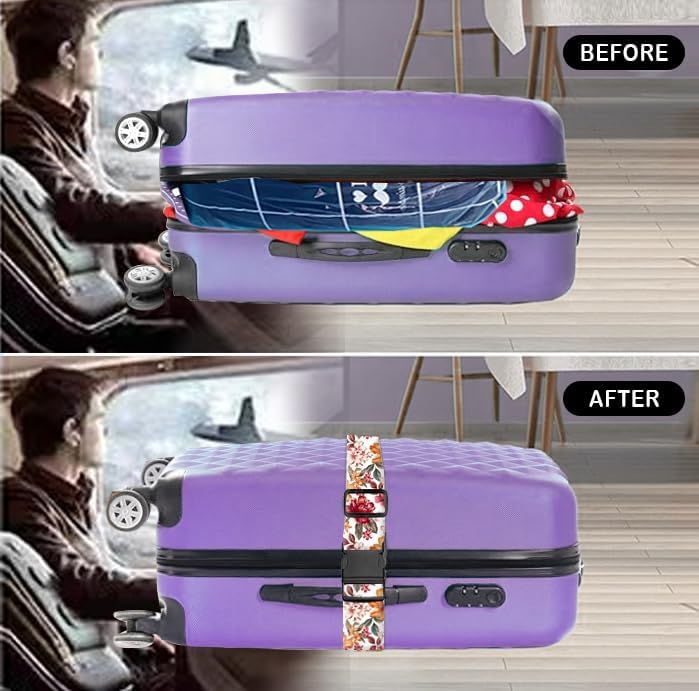 Luggage Straps for Suitcases Travel Belt Accessories, Cute Suitcase Strap - Image 3