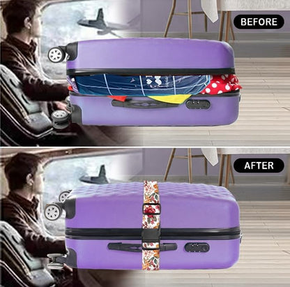 Luggage Straps for Suitcases Travel Belt Accessories, Cute Suitcase Strap - Image 3