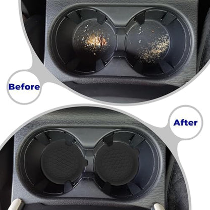 4 PCS Car Cup Coasters, Cup Holder Coaster - Image 4