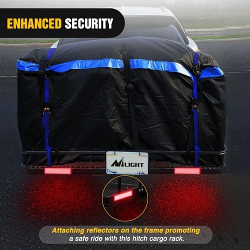 Nilight 60" x 24"x 7.87" Carrier & 5/8" Pin Clip Fits 2-Inch Receiver 500 Lbs - Image 6
