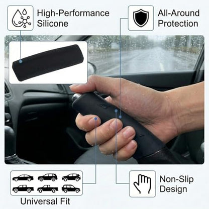 Car Handbrake Cover, Anti-Slip Silicone Automotive Handle Grip Protector - Image 3