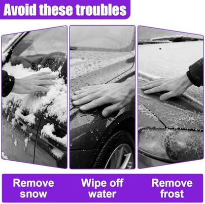 2PCS Ice Scrapers for Car Windshield, Soft No Scratch Snow Frost Removal Tool - Image 4
