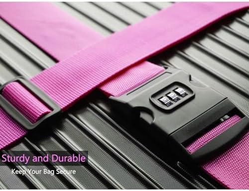 2 PCS Luggage Strap 78" x 2" Suitcase Belts Wide Adjustable Packing Straps - Image 2