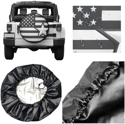 Spare Tire Cover，American USA Flag Camper Spare Tire Cover Waterproof Sun - Image 6