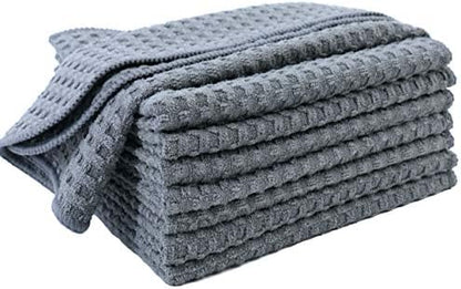 POLYTE 380 GSM Microfiber Waffle Kitchen Dish Cloth, 12x12 in, 8 Pack by Polyte