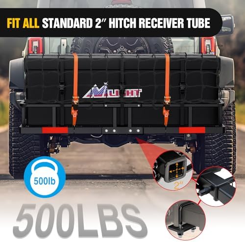 Nilight 60" x 24"x 7.87" Folding Carrier Fits 2-Inch Receiver 500 Lbs Capacity - Image 7