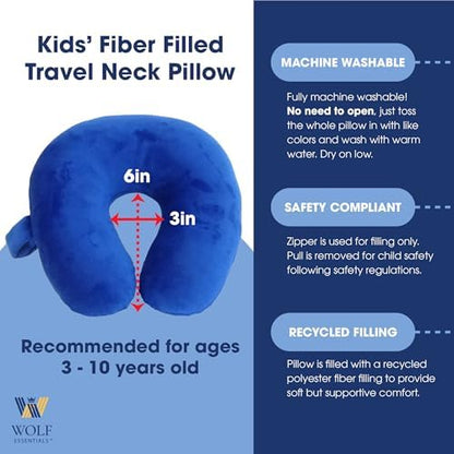 WOLF Essentials Kids Travel Neck Pillow - Image 4