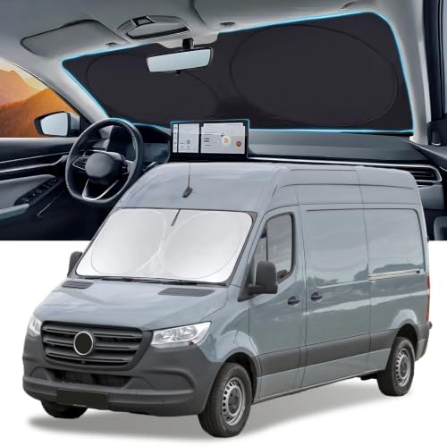 Windshield Sunshade for 2007-2026 Mercedes Benz Sprinter Window Sun Shades - Image 5