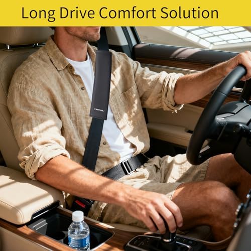 2Packs Car Seatbelt Cover 8.66 Inch, Short Leather Car Seat Belt Cover Pad - Image 3