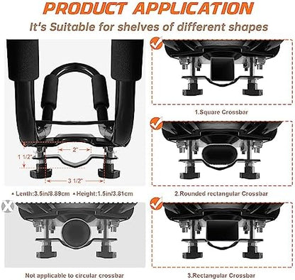 Kayak Roof Rack, 2 Pair J-Bar Roof Rack - Image 5