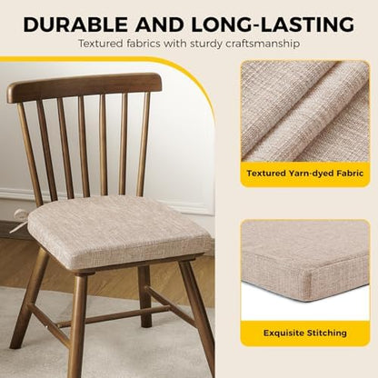 downluxe Indoor Chair Cushions for Dining Chairs, Kitchen Chair Pads - Image 6
