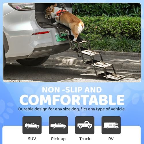 Dog Car Stairs – Portable Non-Slip Pet Stairs - Image 4