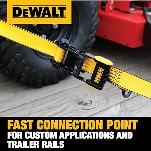 DEWALT 1.5"×16'×5, 000 lbs Heavy-Duty Ratchet Straps - Image 4