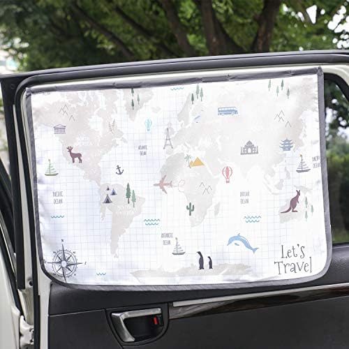 Magnetic Car Sun Shade Curtain for Side Window – Sun Blocker and UV Protector by Unknown