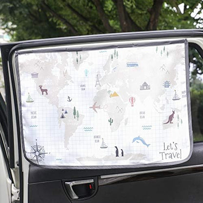 Magnetic Car Sun Shade Curtain for Side Window – Sun Blocker and UV Protector by Unknown