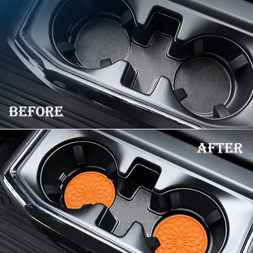 2 Pack Silicone Car Cup Holder Coaster – 2.75 Inch Non-Slip Drink Mat, - Image 7