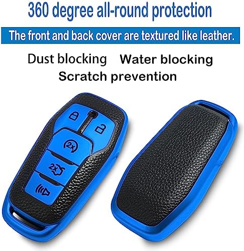 Kirsnda for Ford Key fob Cover, Texture Protective Case - Image 3