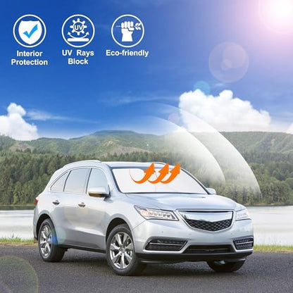 Windshield Sun Shade for 2014-2019 2020 Acura MDX Accessories - Image 5