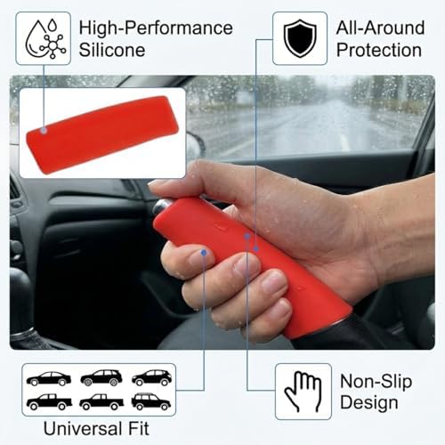 Car Handbrake Cover, Anti-Slip Silicone Automotive Handle Grip Protector - Image 3