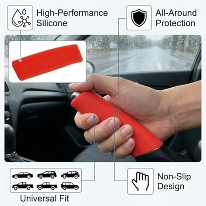 Car Handbrake Cover, Anti-Slip Silicone Automotive Handle Grip Protector - Image 3