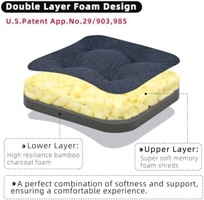GOFORIT Memory Foam Cushion，Square Seat Cushions - Image 2