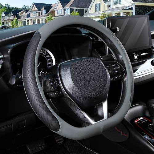 SEG Direct D Shaped Steering Wheel Cover 14.5-15 inch by SEGDirect