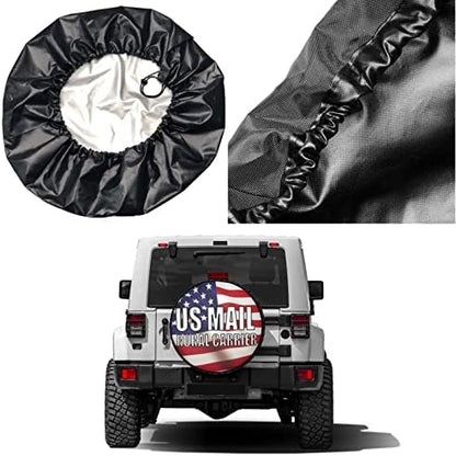Us Mail Rural Carrier Spare Tire Cover Dust-Proof Wheel Tire Cover Fit Trailer - Image 5