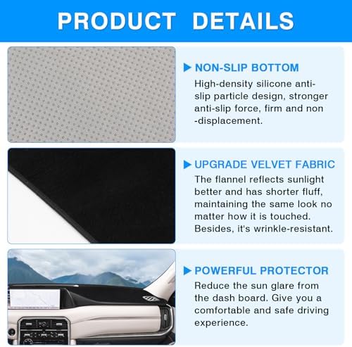 Autorder Dashboard Cover Mat for Nissan Armada 2025 2026 Accessories Dash Cover - Image 6