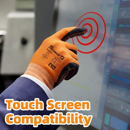 Schwer 120 Pairs Safety Work Gloves, MicroDot Abrasion & Grip - Image 6