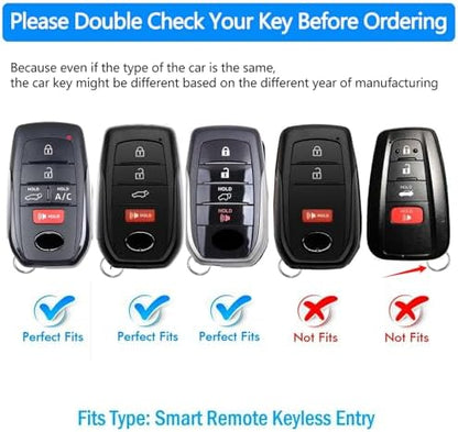 Tukellen for Toyota Key Fob Cover TPU Soft Case for 2025-2026 Camry 4 Runner - Image 2