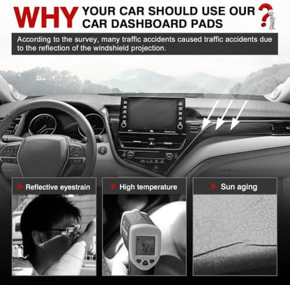 Autorder Gray Dashboard Cover Mat - Image 2