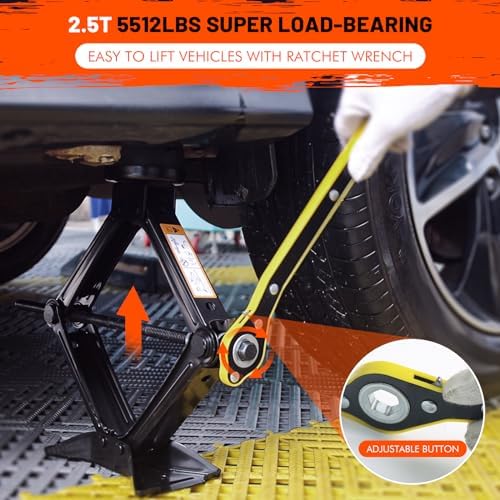 IMAYCC Car Jack Kit 2.5 Ton, Scissor Car Jack, Portable Tire Changing Kit - Image 4