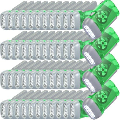 Leelosp 48 Hand Crank Flashlights by Leelosp