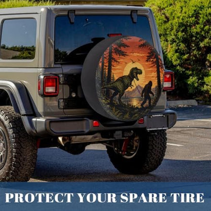Bigfoot Dinosaur Spare Tire Cover Wheel Covers Protectors Waterproof Dust-Proof - Image 6